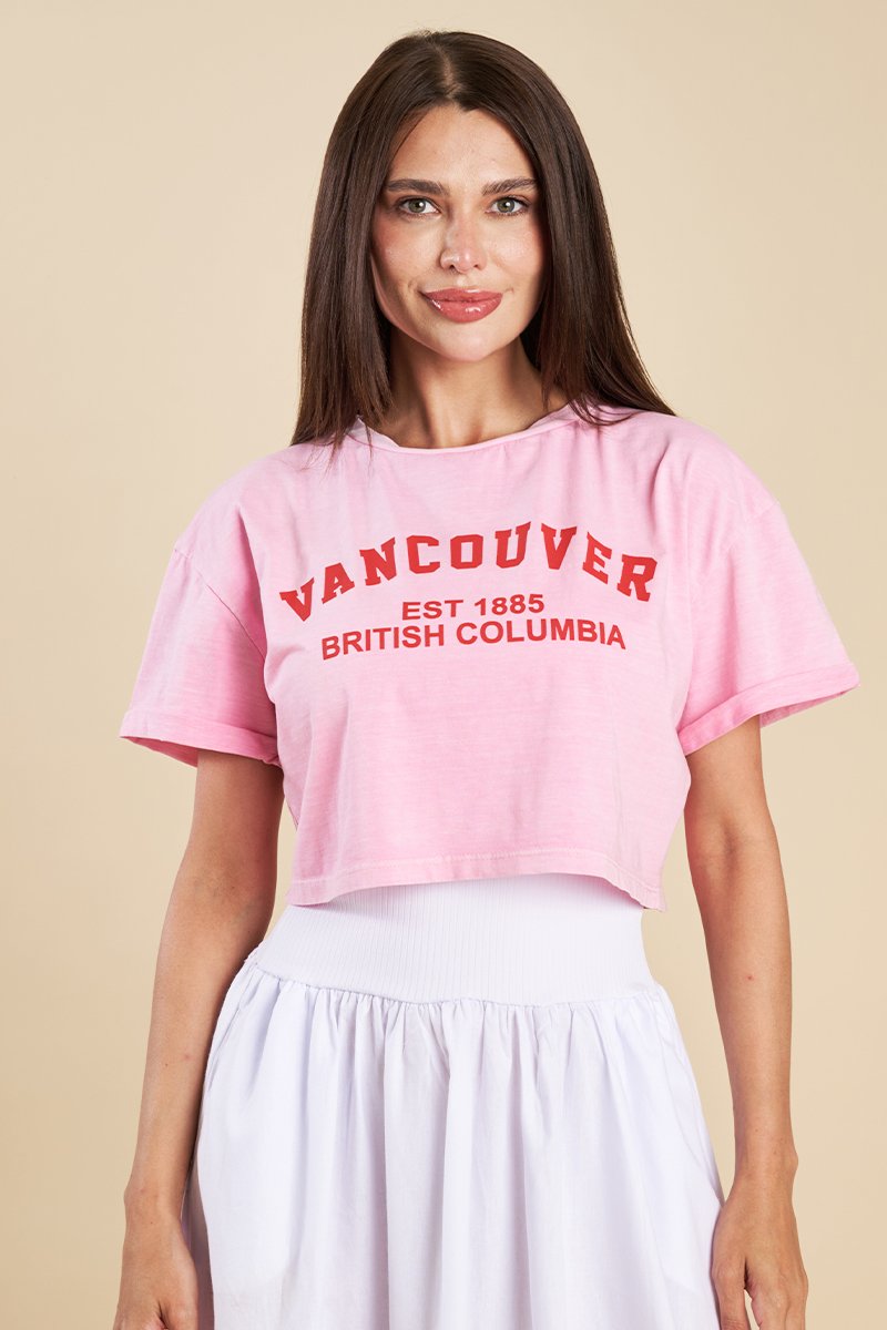 T-shirt Cropped Maite Com Estampa 