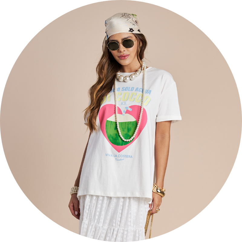T-Shirt Katiana Com Estampa 