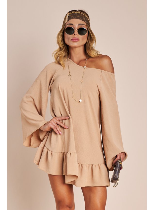 Manga Longa Vestido Moletom Manga Curta Vestido Curto Marina De