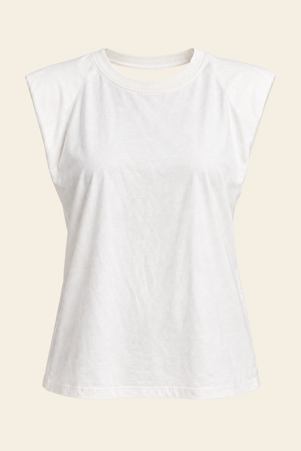 Camiseta Regata Muscle Dorothy De Meia Malha - Champagne